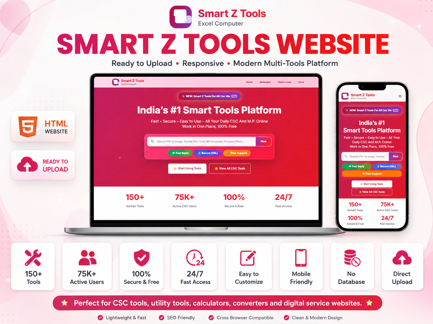 Smart Z Tools Website – Ready to Upload Multi Tools Platform