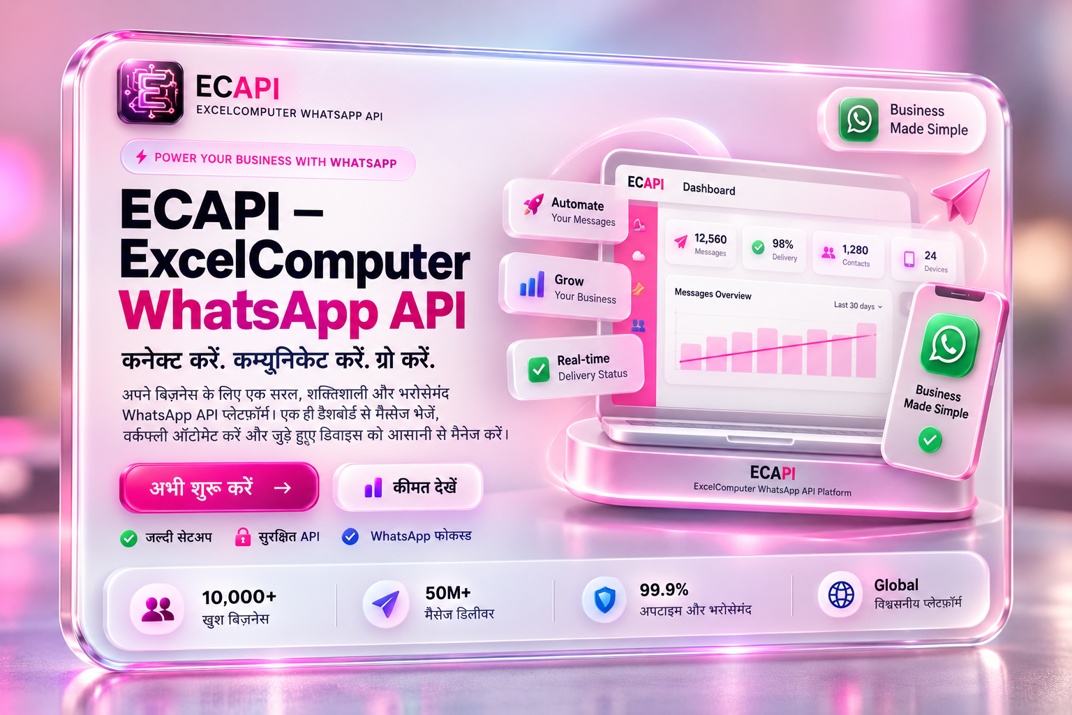 ECAPI – ExcelComputer WhatsApp API | Business Messaging & Automation Platform 🚀